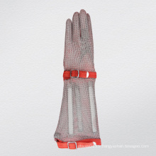 Long-Sleeve Chain Mail Protective Anti-Cut Glove-2375